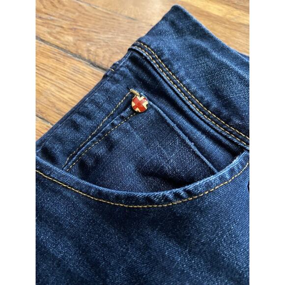 HUDSON ‘Collin Skinny Crop’ Stretch Low-Rise Blue Jeans sz 27 - Picture 4 of 11